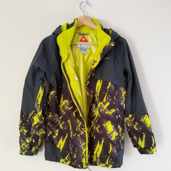 Columbia Kids Jacket - Gray and Yellow - Picture 5 of 15